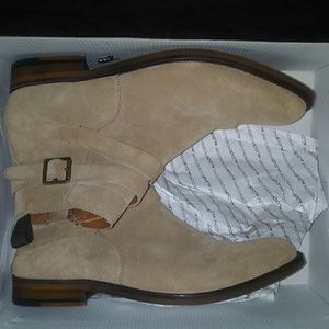 Aldos mens suede boots..beige..tanned color